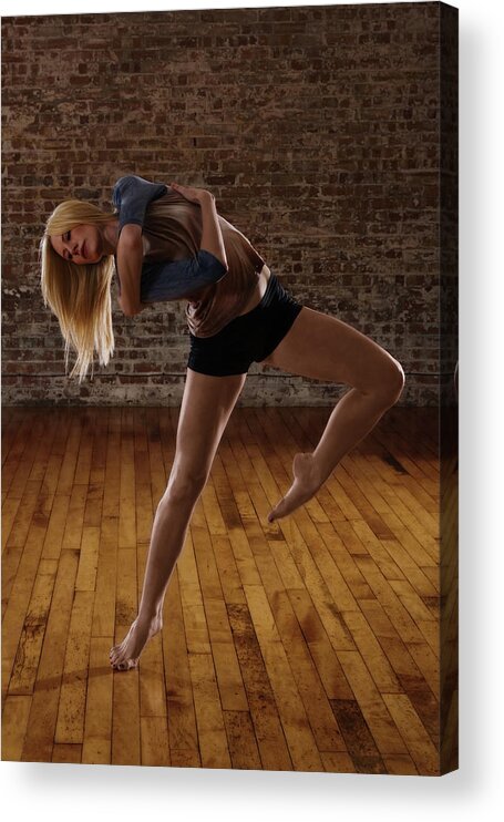 Ballet Dancer Acrylic Print featuring the photograph Contemporary Ballet Bancer Performs by Phil Payne Photography