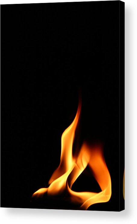 Natural Gas Acrylic Print featuring the photograph Contorted Flame by Itsjustluck