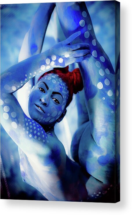 Bodypaint Acrylic Print featuring the painting Contortionist 3 by Matt Deifer