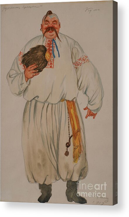 Opera Acrylic Print featuring the drawing Costume Design For The Opera The Fair by Heritage Images