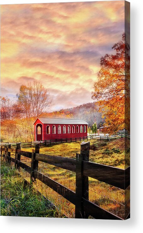 Andrews Acrylic Print featuring the photograph Country Times II by Debra and Dave Vanderlaan