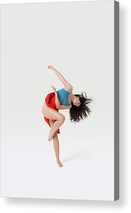 People Acrylic Print featuring the photograph Dancer In Pose by Image Source