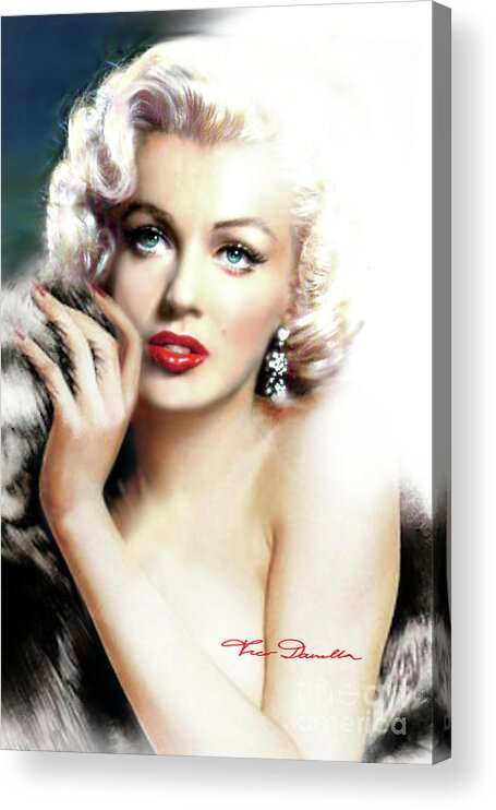 Marilyn Monroe Acrylic Print featuring the painting Diva MM 169 R by Theo Danella