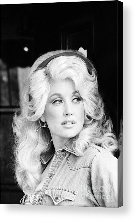 Singer Acrylic Print featuring the photograph Dolly Parton In Nyc by The Estate Of David Gahr