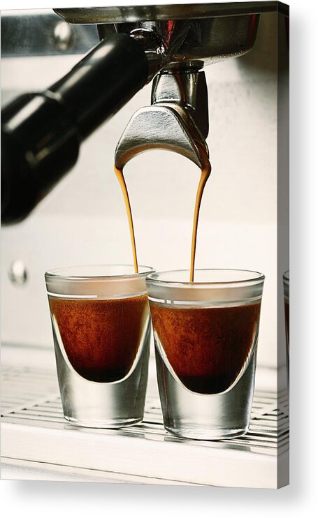 Sparse Acrylic Print featuring the photograph Double Shot Of Espresso by Caseyhillphoto
