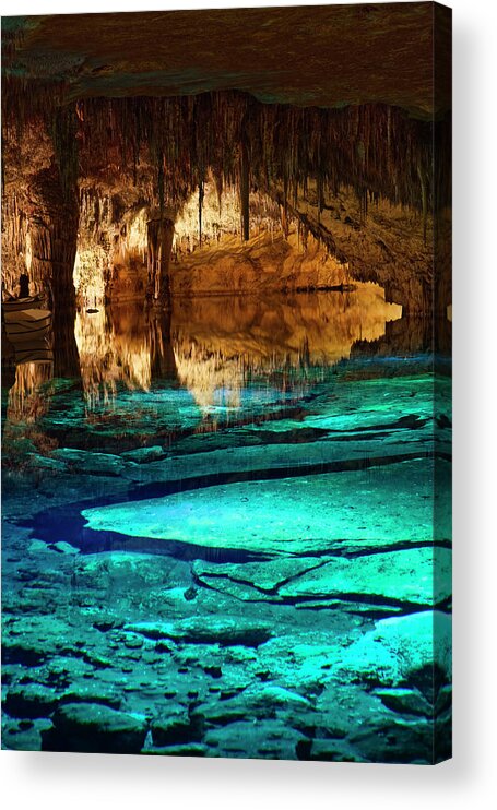 Tranquility Acrylic Print featuring the photograph Drach Caves by Gonzalo Azumendi