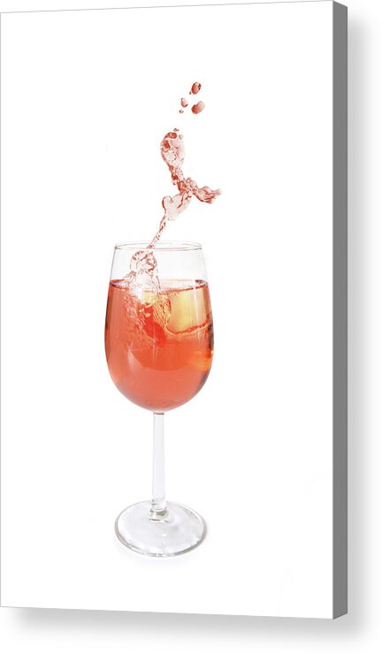 Spray Acrylic Print featuring the photograph Drinks Splash by Lpettet