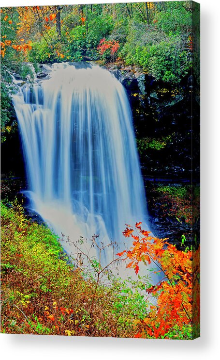 Dry Falls Acrylic Print featuring the photograph Dry Falls Front November by Meta Gatschenberger