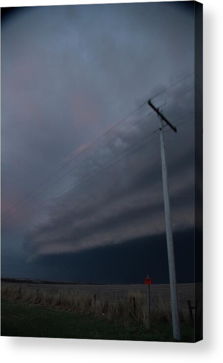 Nebraskasc Acrylic Print featuring the photograph Easter Sunday Supercells 016 by Dale Kaminski