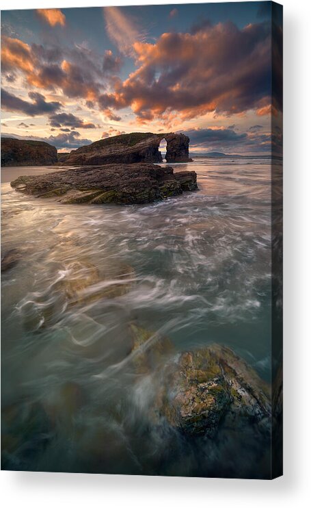 Cloud Acrylic Print featuring the photograph Emerald Waters Dance by Lost In Woodlands