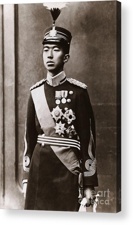 People Acrylic Print featuring the photograph Emperor Hirohito Of Japan by Bettmann