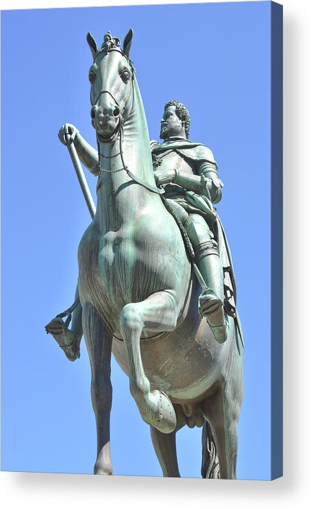 Annunziata Acrylic Print featuring the photograph Equestrian Monument by JAMART Photography