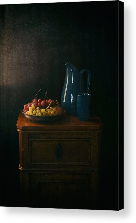 Grapes Acrylic Print featuring the photograph Fall End Grapes by Ramiz ?ahin