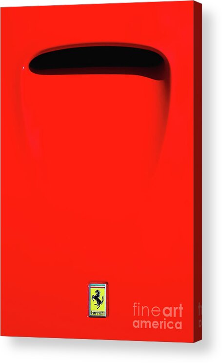 Wind Acrylic Print featuring the photograph Ferrari 550 Maranello Hood by Sjo