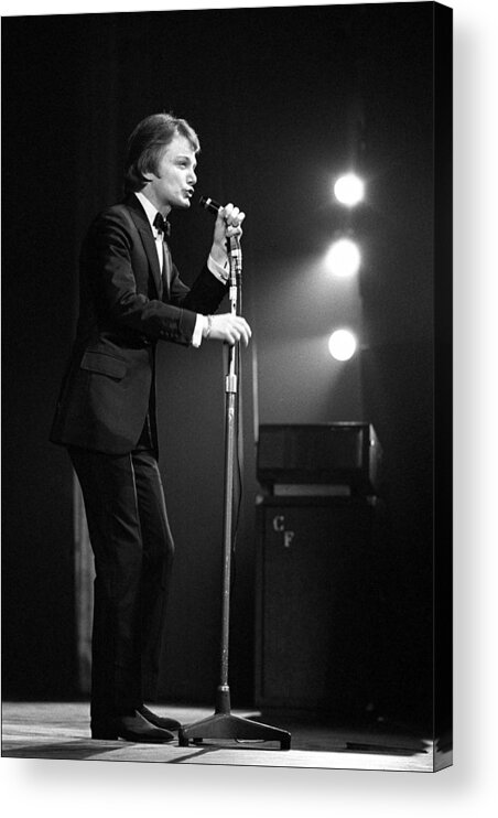 Singer Acrylic Print featuring the photograph First Time Of Claude Francois At by Reporters Associes