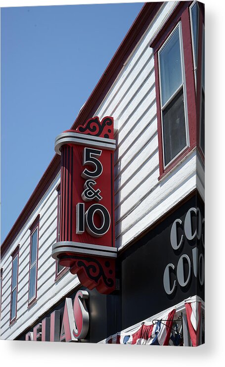 Richard Reeve Acrylic Print featuring the photograph Five and Dime Store by Richard Reeve