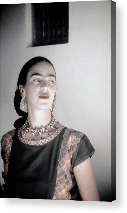 Frida Kahlo Acrylic Print featuring the photograph Frida Kahlo by Michael Ochs Archives