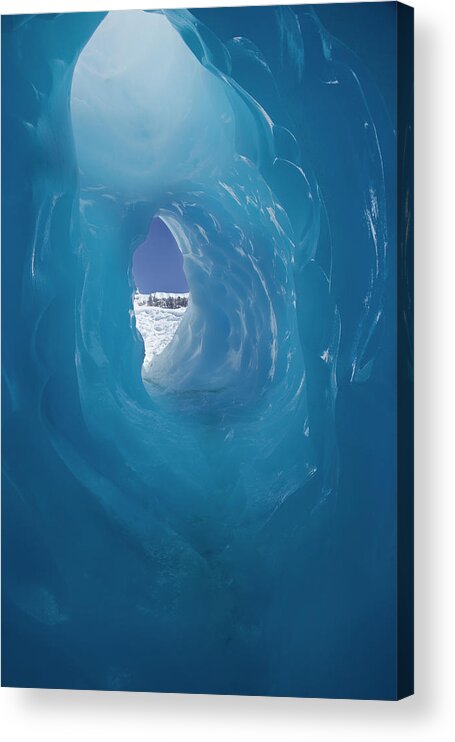 South America Acrylic Print featuring the photograph Frozen And Cold Tunnel by Martin Harvey
