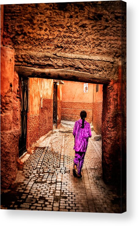 Child Acrylic Print featuring the photograph Girl In Marrakech by Nature And Beauty Photographer