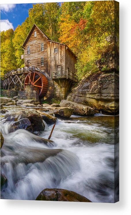 Wv Acrylic Print featuring the photograph Glade Creek Mill by Amanda Jones