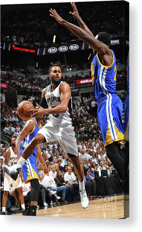 Patty Mills Acrylic Print featuring the photograph Golden State Warriors V San Antonio by Jesse D. Garrabrant