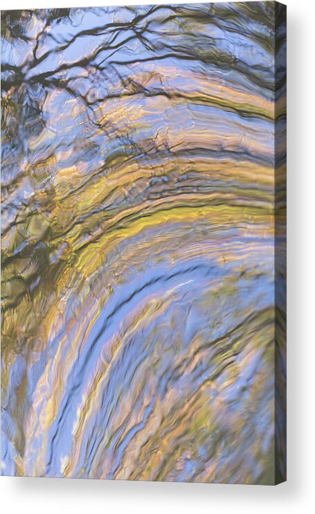 Groovy Acrylic Print featuring the photograph Groovy Autumn Reflections by Anita Nicholson