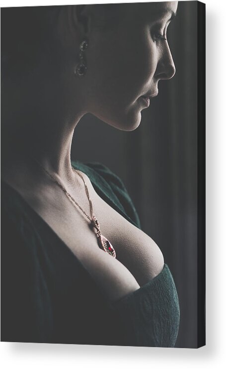 Woman Acrylic Print featuring the photograph H. by Magdalena Russocka