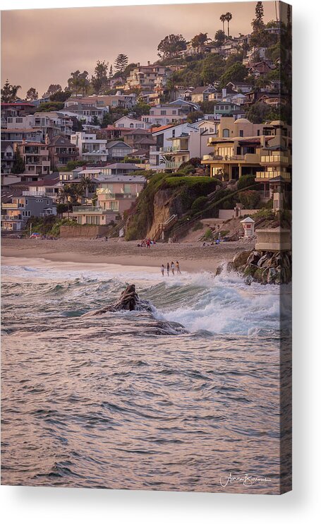 Ocean Acrylic Print featuring the photograph Homes With a View by Aaron Burrows
