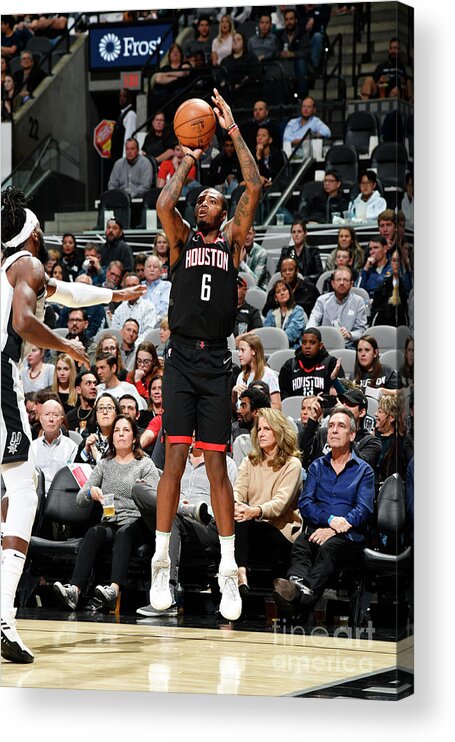 Gary Clark Acrylic Print featuring the photograph Houston Rockets V San Antonio Spurs by Logan Riely