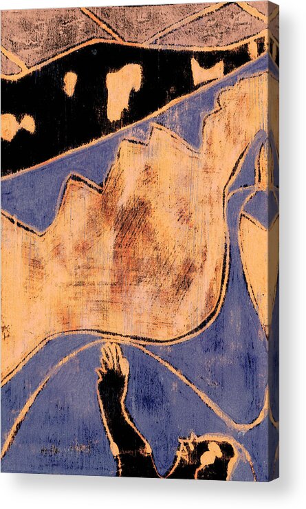 Whale Acrylic Print featuring the digital art How the Whale Got His Throat 462 by Edgeworth Johnstone