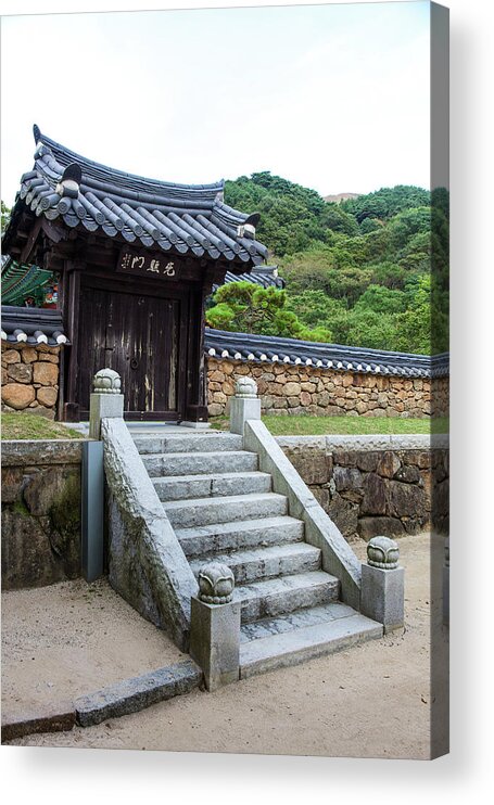 Tranquility Acrylic Print featuring the photograph Hwaeomsa Of Jiri-san In South Korea by By Bell Chan