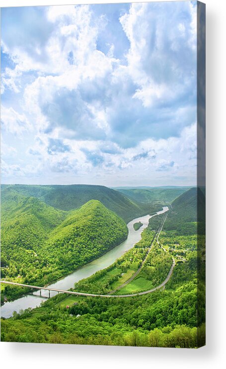 Hyner View Acrylic Print featuring the photograph Hyner View Pennsylvania by Christina Rollo