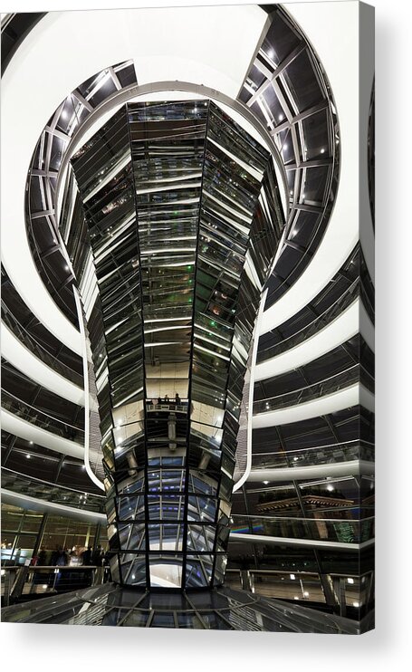 Norman Foster Acrylic Print featuring the photograph Inside The Reichstadt, Berlin, Germany by David Clapp