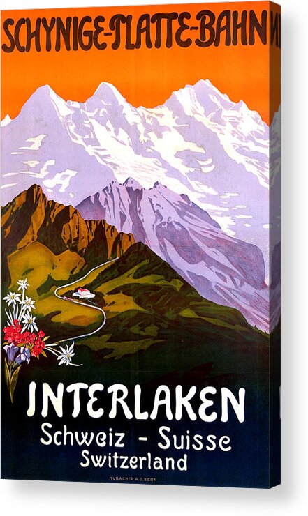 Interlaken Acrylic Print featuring the digital art Interlaken by Long Shot