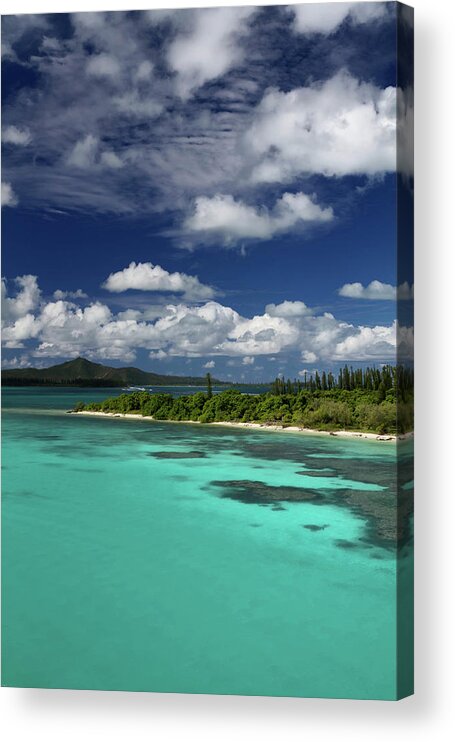 Scenics Acrylic Print featuring the photograph Islet Coral Lagoon by Mako Photo
