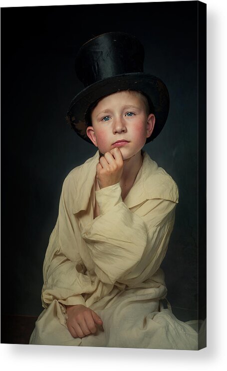 Boy Acrylic Print featuring the photograph Ivo by Monika Vanhercke