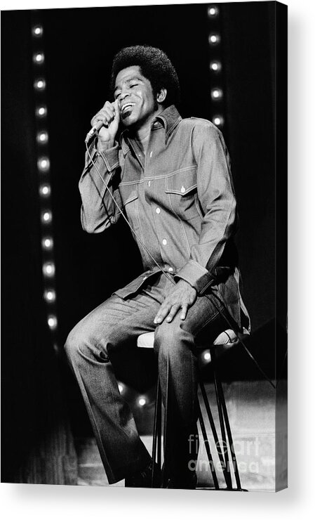 Singer Acrylic Print featuring the photograph James Brown Appears On The Dick Cavett by Bettmann