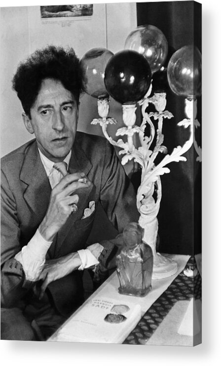 Artist Acrylic Print featuring the photograph Jean Cocteau by Gisele Freund
