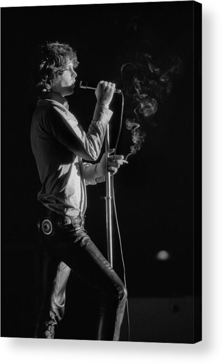 Rock Music Acrylic Print featuring the photograph Jim Morrison Live by Michael Ochs Archives