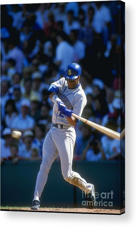 1980-1989 Acrylic Print featuring the photograph Ken Griffey Jr. Mariners by Jonathan Daniel