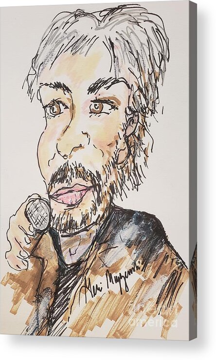 Kenny Loggins Acrylic Print featuring the mixed media Kenny Loggins The Soundtrack King by Geraldine Myszenski