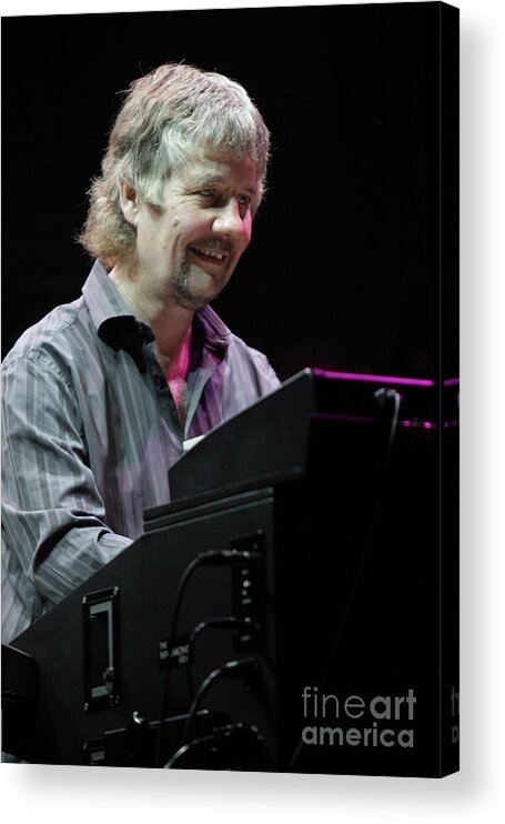 Deep Purple Acrylic Print featuring the photograph Keyboardist Geoff Nichols by Concert Photos