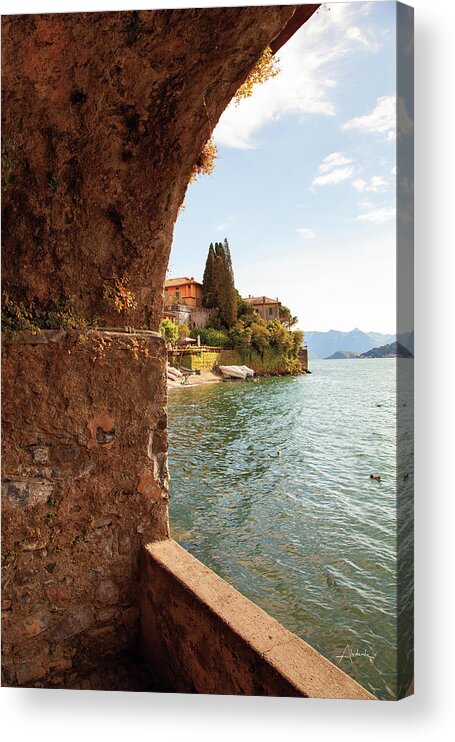 Archway Acrylic Print featuring the photograph Lake Como Archway by Aledanda