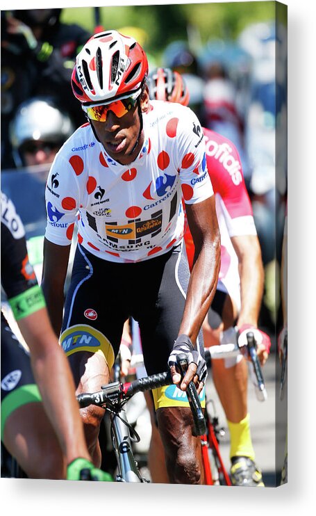 People Acrylic Print featuring the photograph Le Tour De France 2015 - Stage Seven by Doug Pensinger