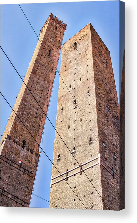 Italy Acrylic Print featuring the photograph Leaning Towers by Vivida Photo PC
