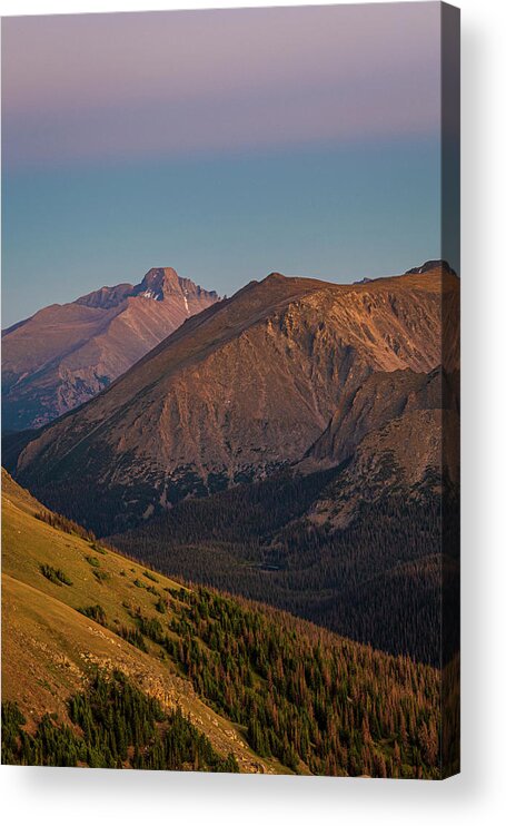 Colorado Acrylic Print featuring the photograph Long's Peak III by Gary Lengyel