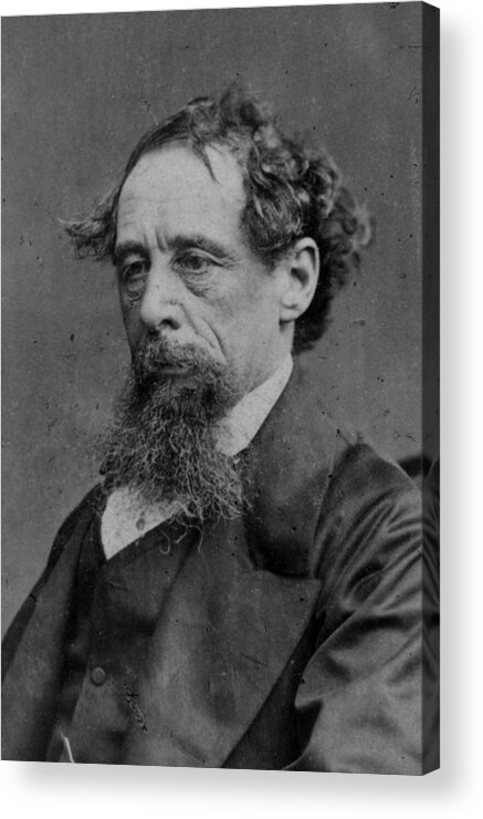 Charles Dickens Acrylic Print featuring the photograph Looking Tired by Hulton Archive
