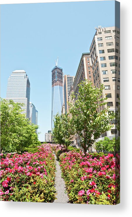 Lower Manhattan Acrylic Print featuring the photograph Lower Manhattan With Freedom Tower And by Travelif
