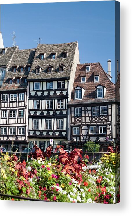 Apartment Acrylic Print featuring the photograph Medieval Timber Style Buildings With by Design Pics / Michael Interisano