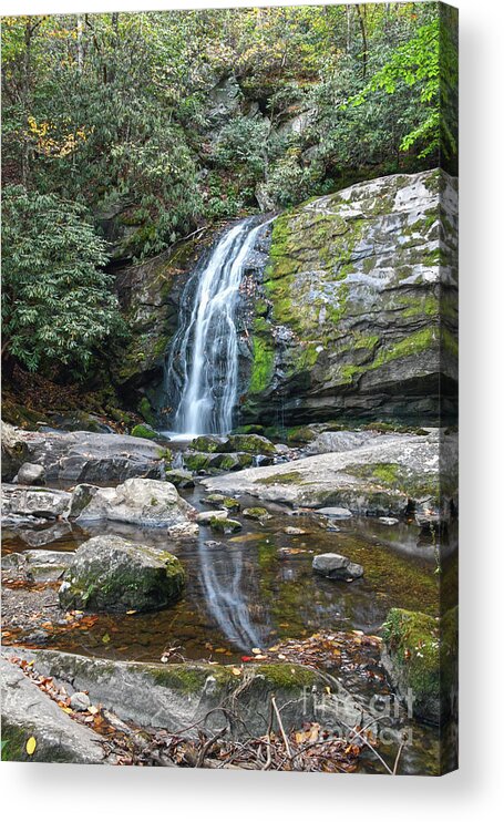 Meigs Falls Acrylic Print featuring the photograph Meigs Falls 1 by Phil Perkins